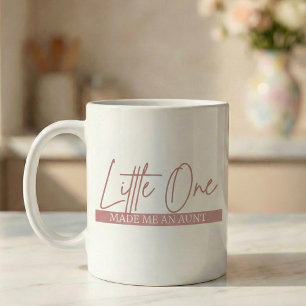 Mug Cadeau d'annonce de grossesse Tante Petit Un