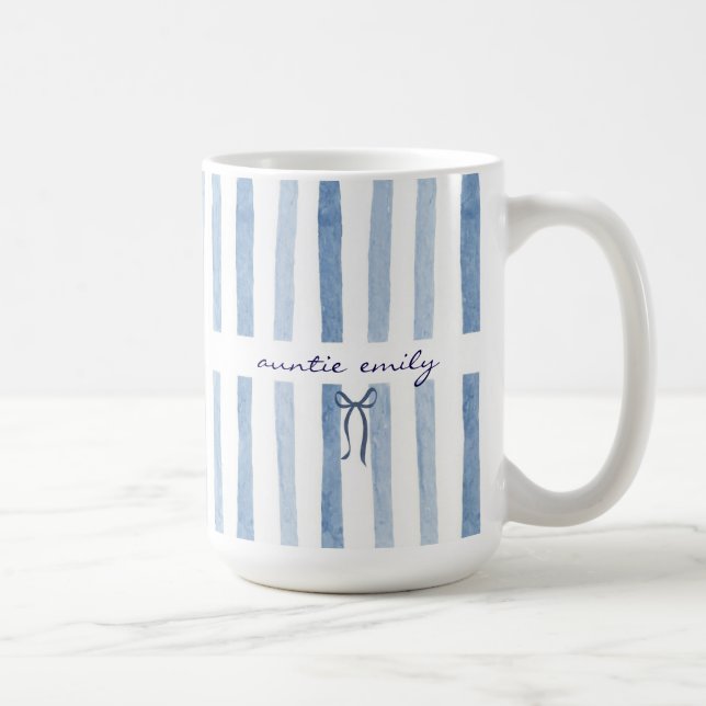 Mug Cadeau d'annonce de naissance de bébé avec nom de  (Droite)