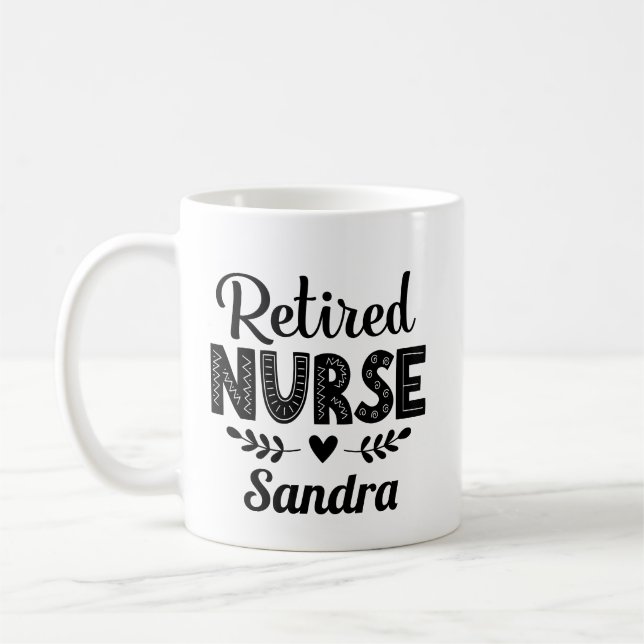 Mug Cadeau d'appréciation des infirmières retraitées (Gauche)
