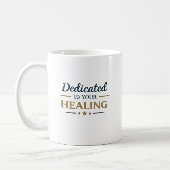 Mug Cadeau d'appréciation médicale dédié à la guérison (Gauche)