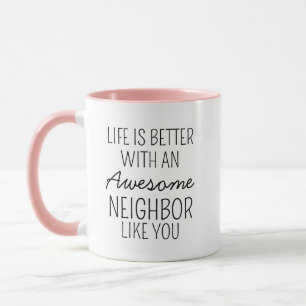 Mug Cadeau d'appréciation personnalisé pour voisin - T