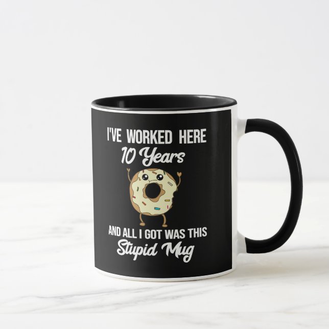 Mug Cadeau d'appréciation pour 10 ans d'anniversaire d (Droite)