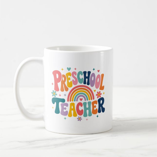 Mug Cadeau d'appréciation pour enseignant de maternell (Gauche)