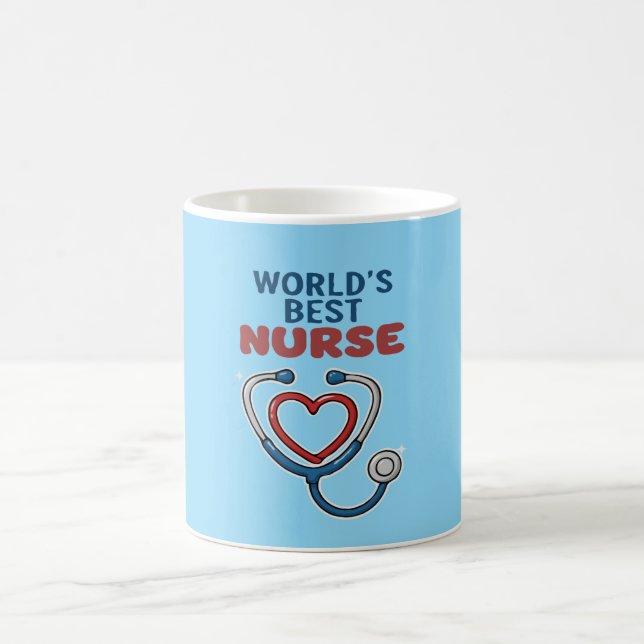 Mug Cadeau d'appréciation pour la meilleure infirmière (Centre)
