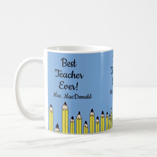 Mug Cadeau d'appréciation pour l'enseignant meilleur e (Gauche)