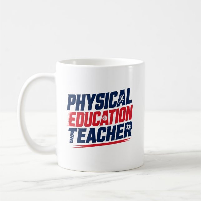 Mug Cadeau d'appréciation pour professeur d'éducation  (Gauche)