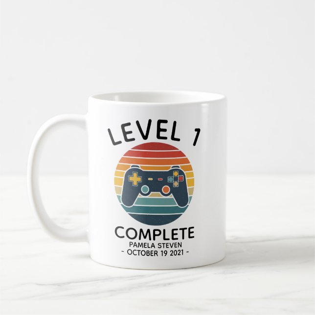 Mug Cadeau de 1er anniversaire de mariage pour mari fe (Gauche)