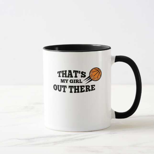 Mug Cadeau de basket-ball pour dire de papa de maman (Droite)