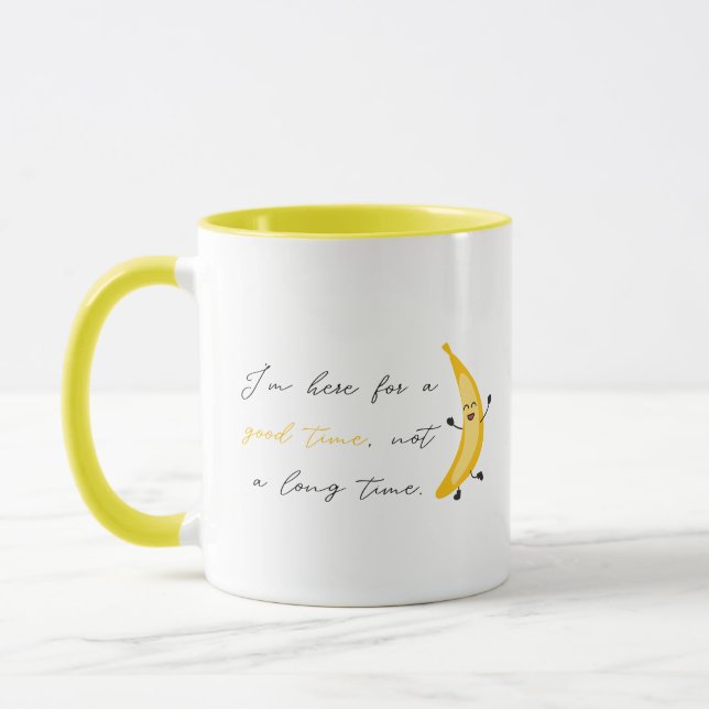 Mug Cadeau de bureau de collègue avec banane et citati (Gauche)