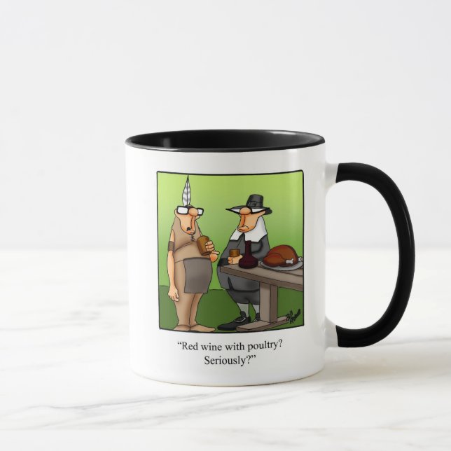 Mug Cadeau de café de l'Humour Thanksgiving (Droite)