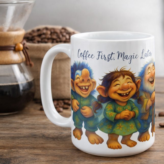 Mug Cadeau de café Troll Capricieux pour les matins co (Créateur téléchargé)