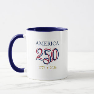 Mug Cadeau de célébration du 250e anniversaire de l'Am