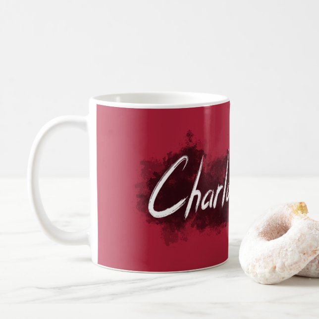 Mug Cadeau de Charlotte votre nom sur la tasse, le (Avec donut)