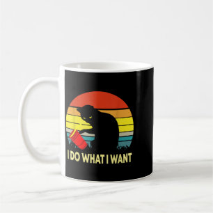 Mug Cadeau de chat drôle Vintage Sunset Je fais ce que
