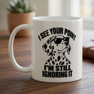 Mug Cadeau de chien chiot dalmate antisocial sarcastiq