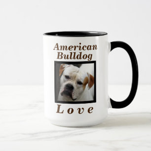 Mug Cadeau de chien "d'amour américain de bouledogue"