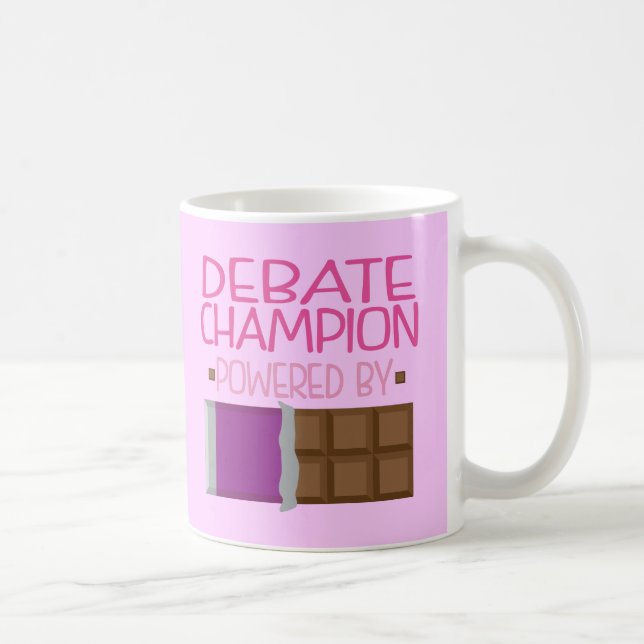 Mug Cadeau de chocolat de champion de discussion pour (Droite)