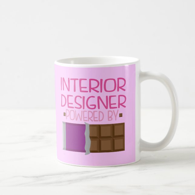 Mug Cadeau de chocolat de dessinateur d'intérieurs (Droite)