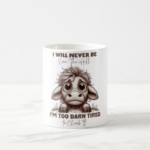 Mug Cadeau de citation de vache Je ne serai jamais au-