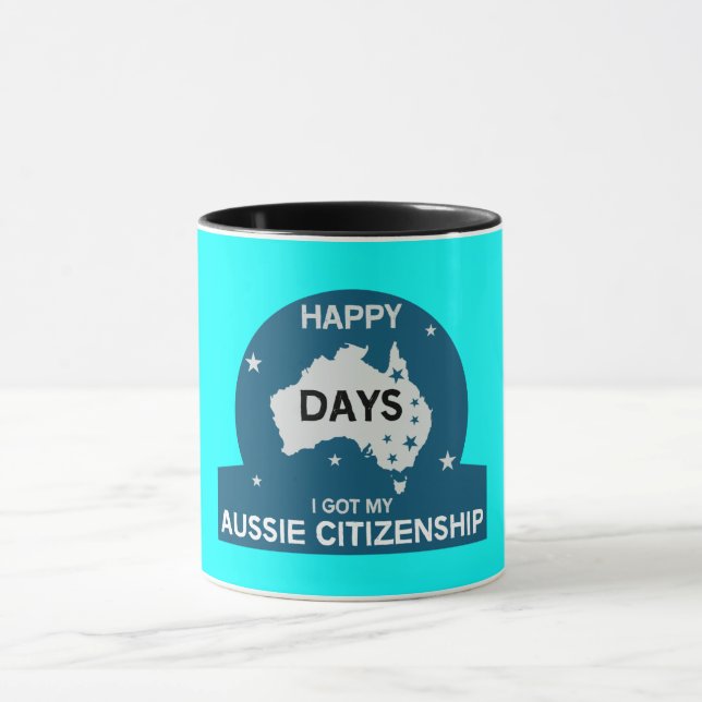 Mug Cadeau de citoyenneté australienne | Citoyenneté a (Centre)