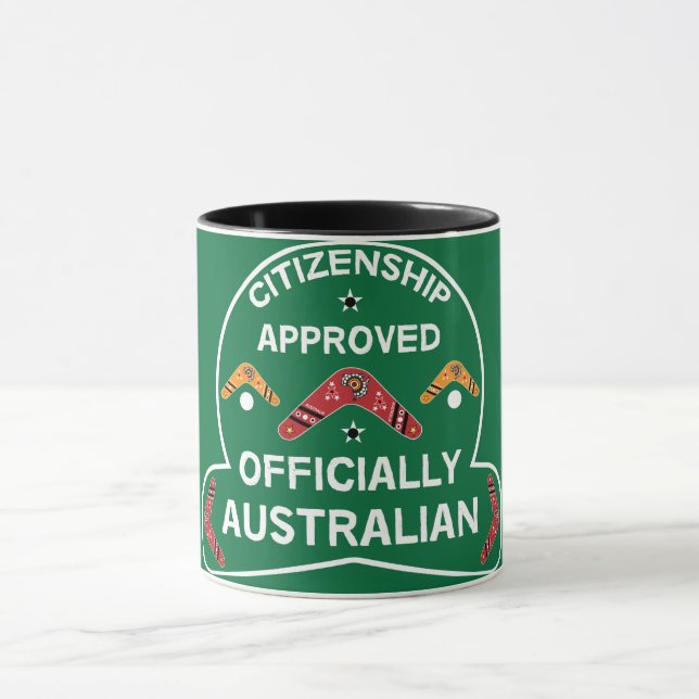 Mug Cadeau de citoyenneté australienne | Citoyenneté a (Centre)