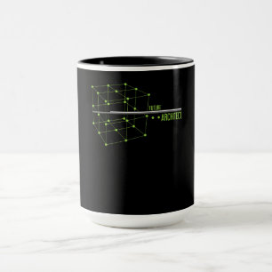Mug Cadeau de conception de cube d'architecte de demai