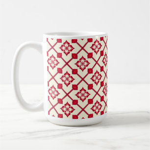 Mug Cadeau de conception de fleurs romantiques pour la