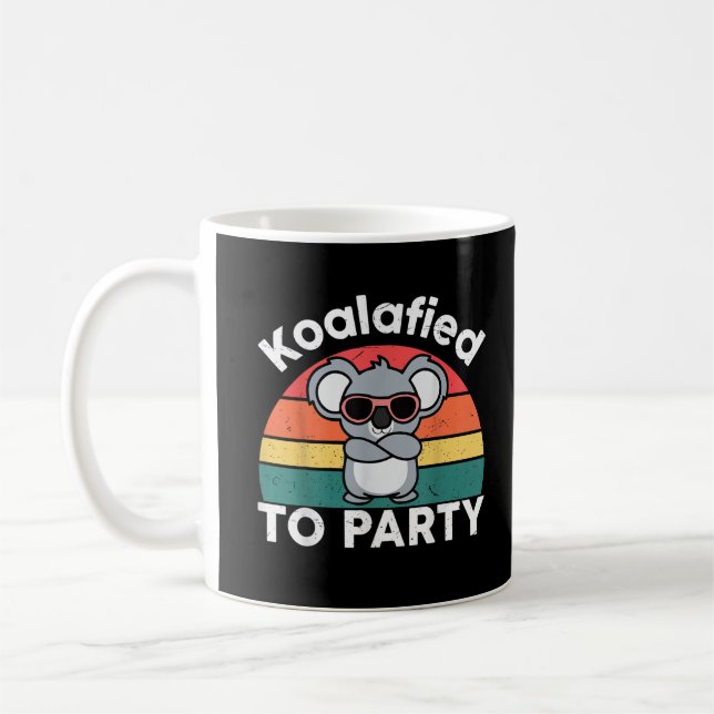 Mug Cadeau de conception de koala drôle et mignon Koal (Gauche)