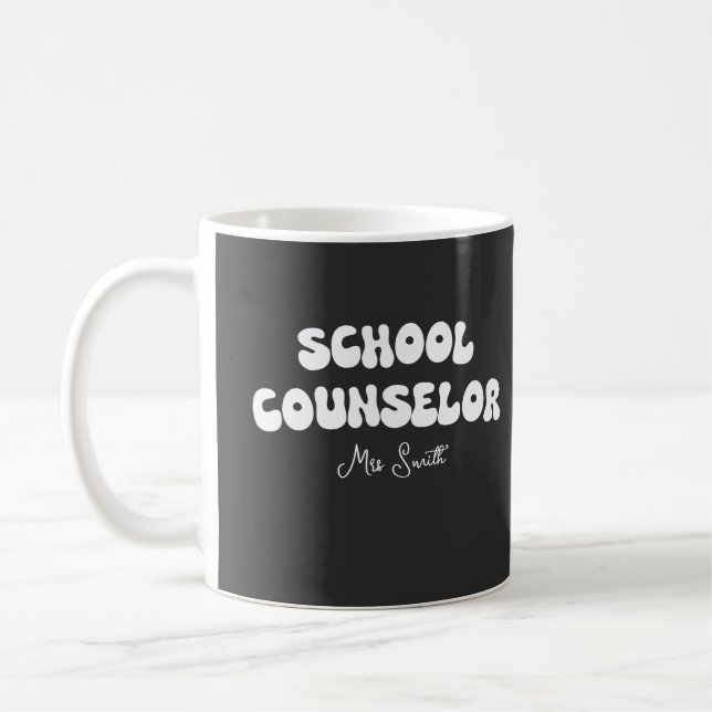 Mug Cadeau de conseiller scolaire personnalisé (Gauche)