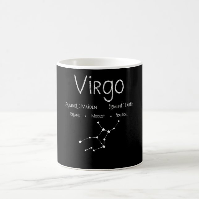 Mug Cadeau de constellation de signe du zodiaque rétro (Centre)