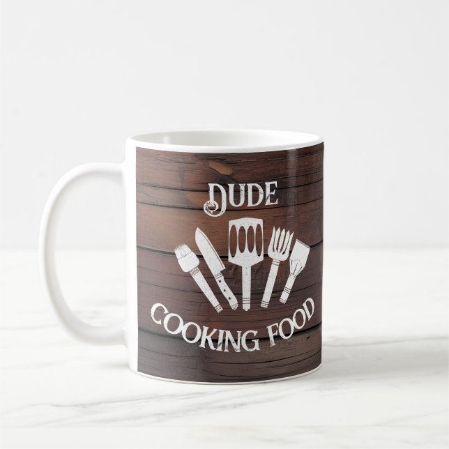 Mug Cadeau de cuisine drôle rustique pour hommes - 'Me (Gauche)