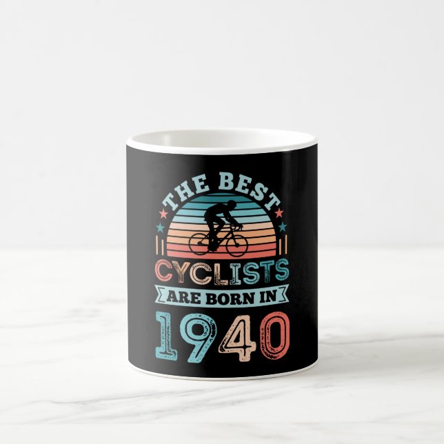 Mug Cadeau de cyclisme pour 80e anniversaire Meilleur  (Centre)