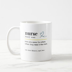 Mug Cadeau de définition d'infirmière drôle