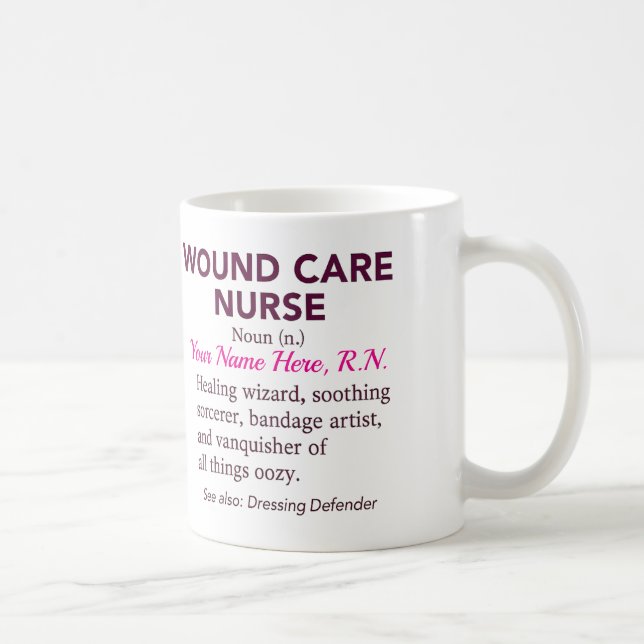 Mug Cadeau de définition d'infirmière en soins des pla (Droite)