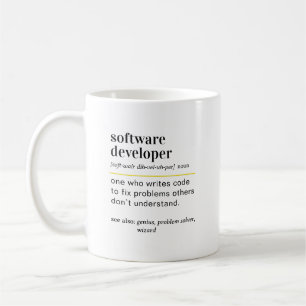 Mug Cadeau de définition drôle de développeur de logic