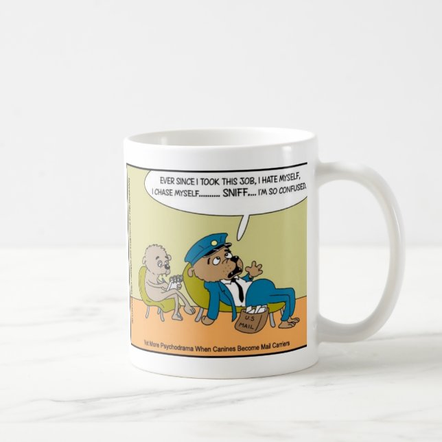 Mug Cadeau de dessin animé drôle et décalé pour chien  (Droite)