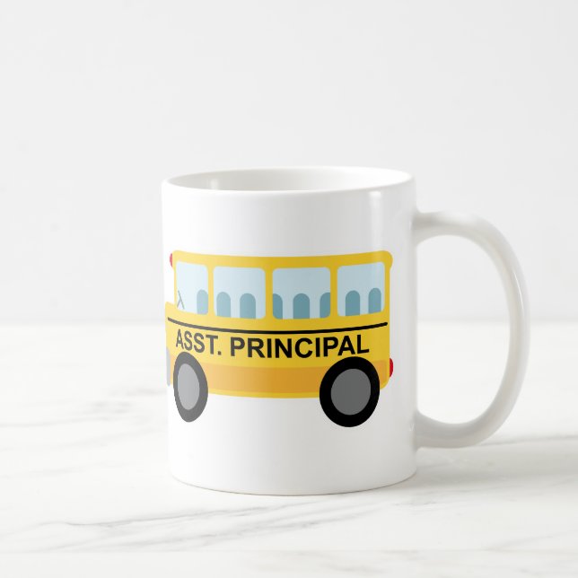 Mug Cadeau de directeur adjoint (autobus scolaire) (Droite)