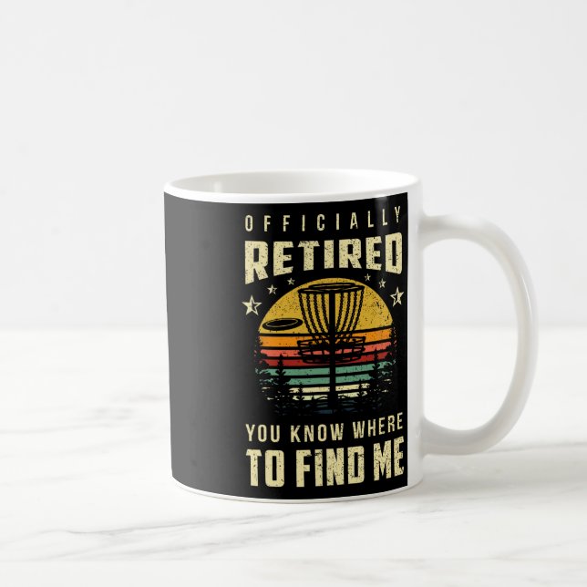 Mug Cadeau de disque de golf retiré officiellement Cad (Droite)