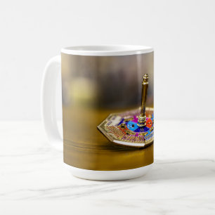 Mug Cadeau de dreidel de Hanukkah SlipperyJoe à base o
