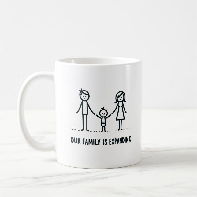 Mug Cadeau de Faire-part de grossesse (Gauche)