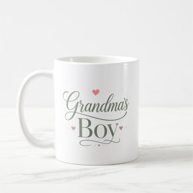 Mug Cadeau de famille doux pour Mamie (Gauche)