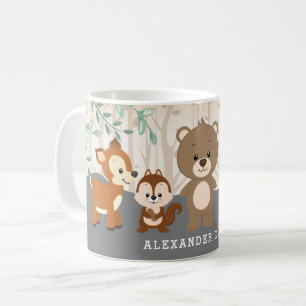 Mug Cadeau de fête d'anniversaire d'animaux de forêt