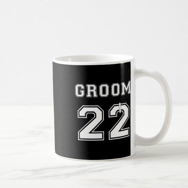 Mug Cadeau de fête de fiançailles 2022 pour le marié,  (Droite)