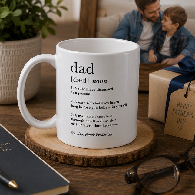 Mug Cadeau de fête des pères définition Papa attention (Créateur téléchargé)