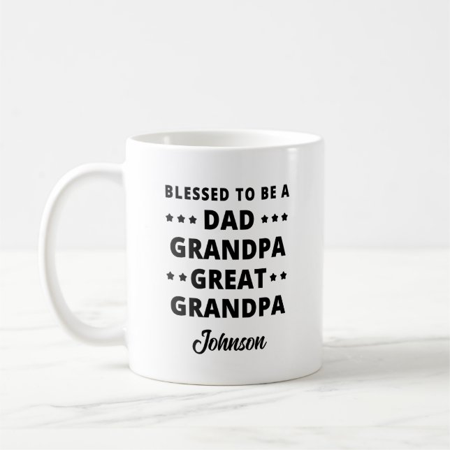 Mug Cadeau de fête des pères pour grand-père (Gauche)
