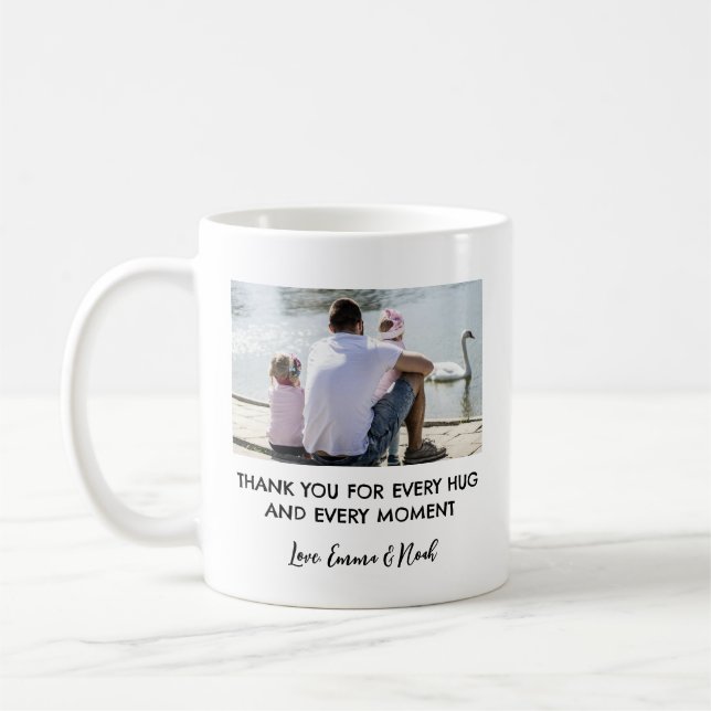 Mug Cadeau de fête des pères pour lui Photo personnali (Gauche)