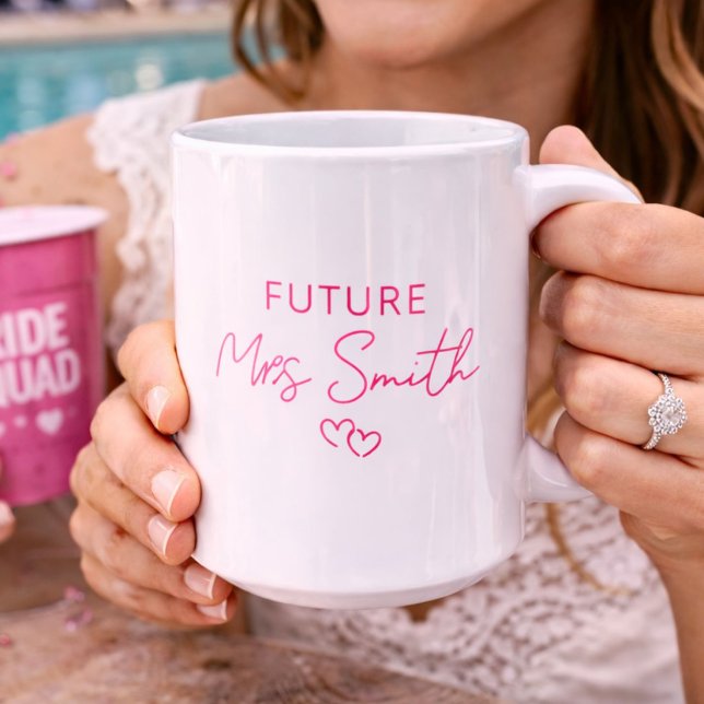 Mug Cadeau de fiançailles personnalisé pour la future  (Créateur téléchargé)