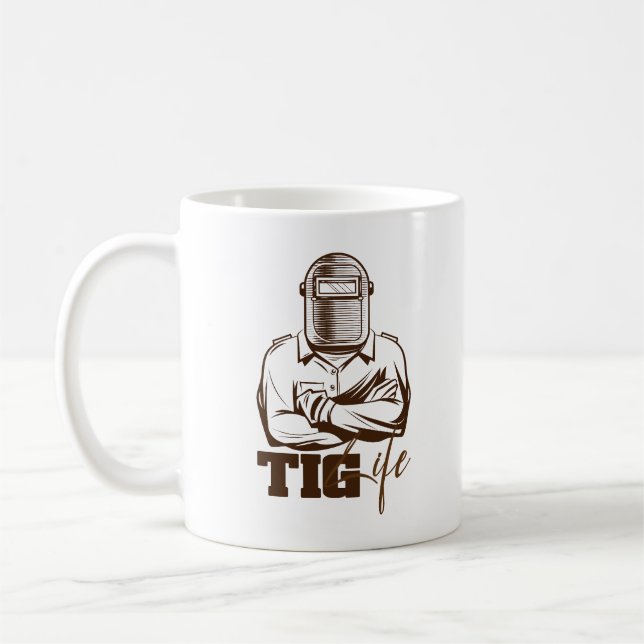 Mug Cadeau de fierté pour soudeur TIG Life (Gauche)