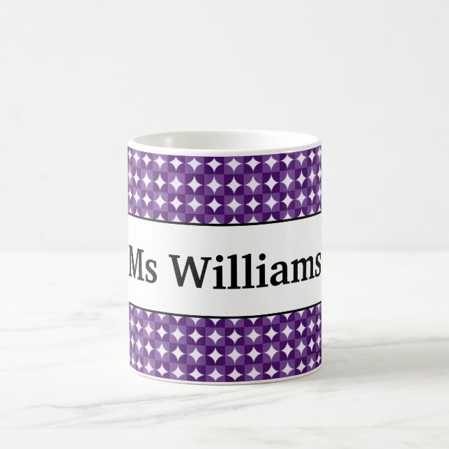 Mug Cadeau de fin d'année pour l'enseignant Élégant No (Centre)