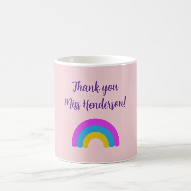 Mug Cadeau de fin d'année pour l'enseignant Merci Arc- (Centre)